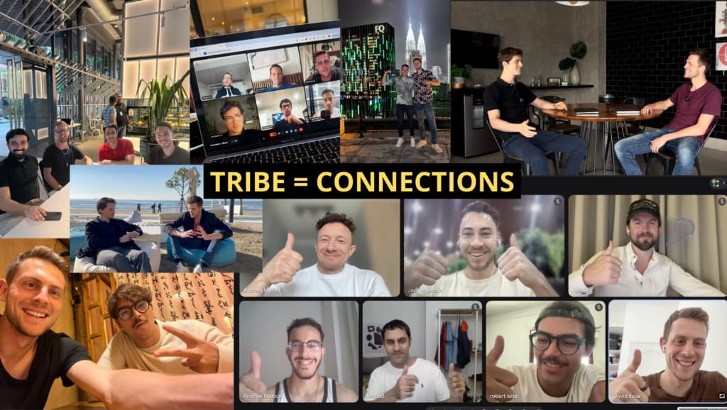 TRIBE = CONNECTIONS, community calls, travel, and friendships from The Digital Nomad Tribe